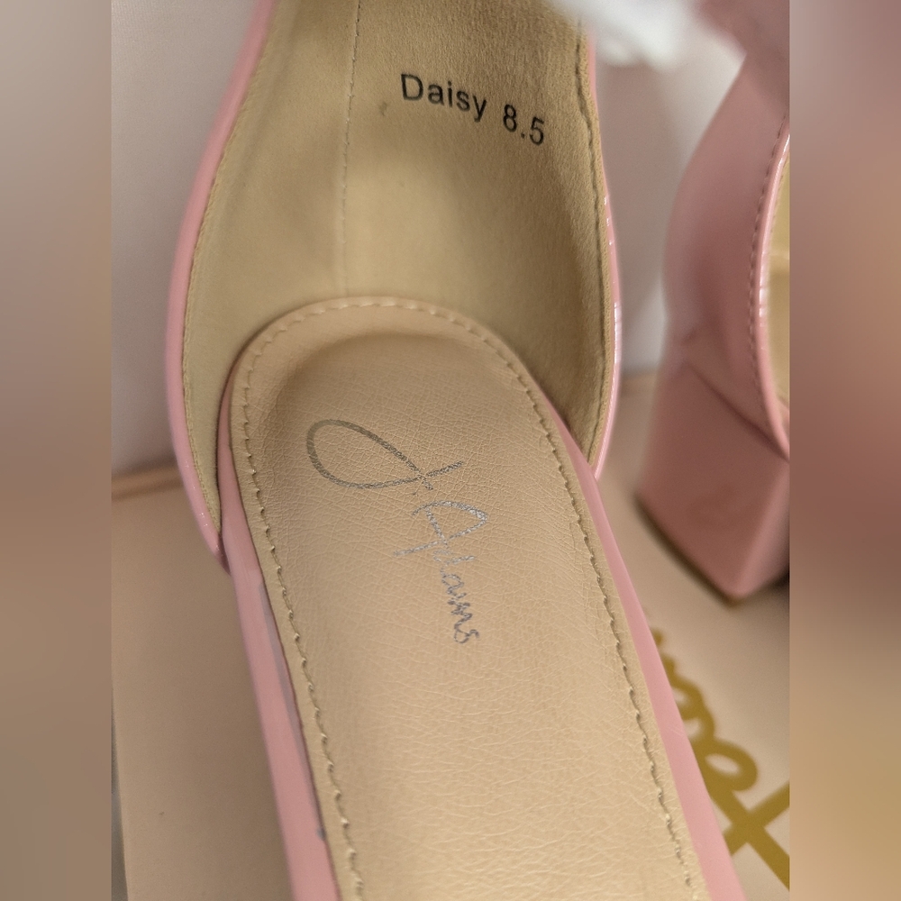 NIB J. Adams Daisy Women's High Heel Chunky Sandals Size 8.5 - Picture 4 of 8